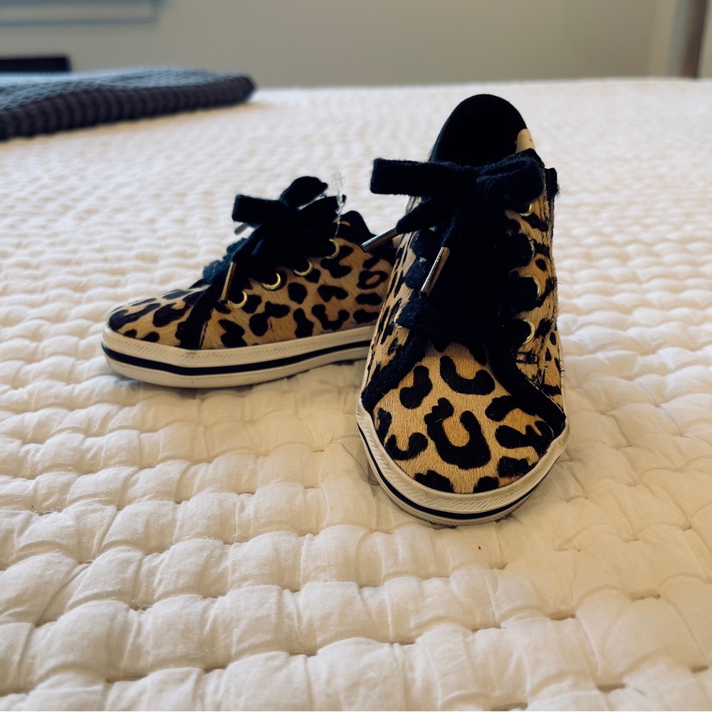 Keds for Kate Spade toddler girls leopard hair on shoes trendy upscale preppy